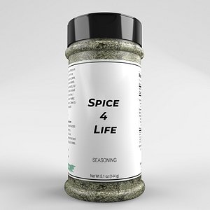 3D model Spice Jar- Seasoning Jar