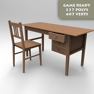 ready chair desk 3d max