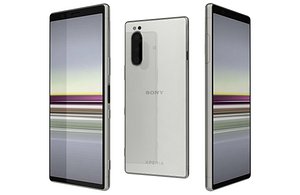 3D model Sony Xperia 5 Gray Low Poly