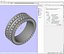 PSJM001V12VD-CURVY INSIDE SHANK-3DM Aliança de casamento para homens e mulheres 9 mm de largura Design-PSJM001V12VD 3D p