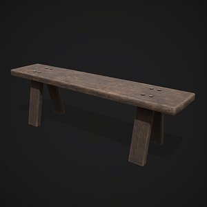 3D Table Bench model