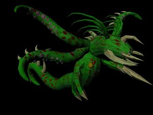 3d rigged character alien monster