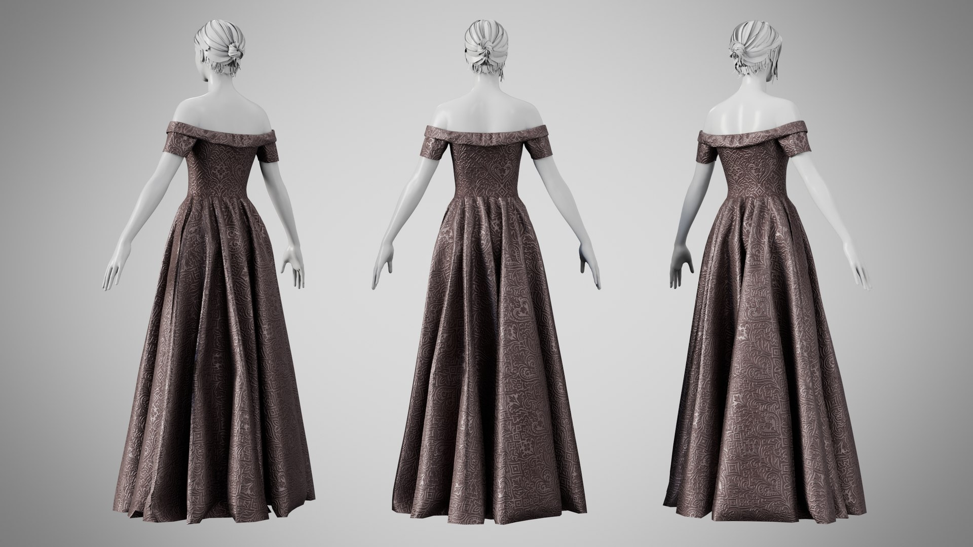 3D Dress 08 Grey Velvet With Design https://p.turbosquid.com/ts-thumb/6G/eMg3tF/QO/2/jpg/1754203943/1920x1080/fit_q87/eaffba9434059d7ffbbd1d7c4b1309e5e9e08d3a/2.jpg