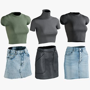 Women's Tshirts Skirts Collection
