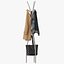 Modern Metal Solid Coat Rack 3D model