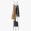 Modern Metal Solid Coat Rack 3D model