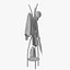 Modern Metal Solid Coat Rack 3D model