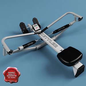 3d model kettler rowing machine