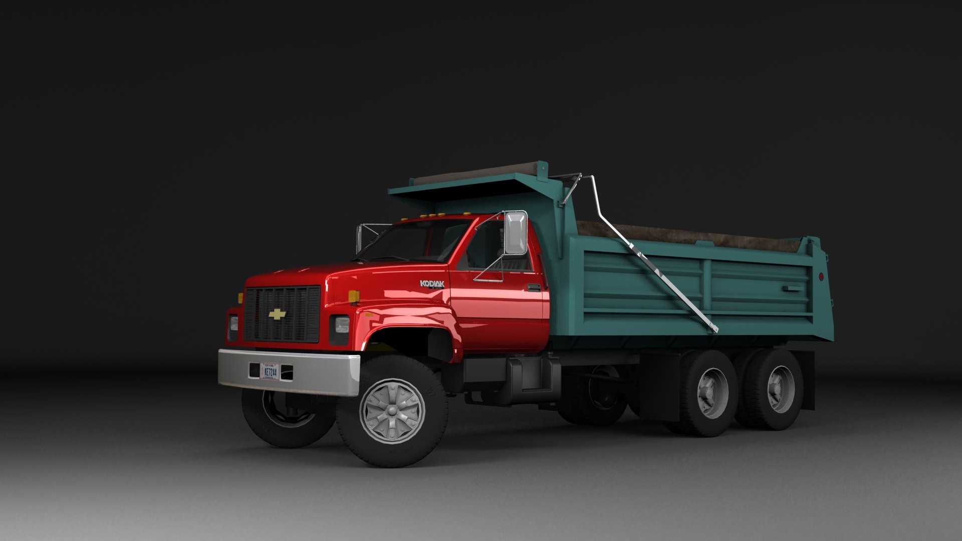 3D 1990 Chevy Kodiak Dump 196 Model - TurboSquid 1854974