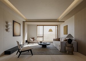 Modern living room dining room