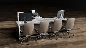 Modern Table with Chairs Office Table