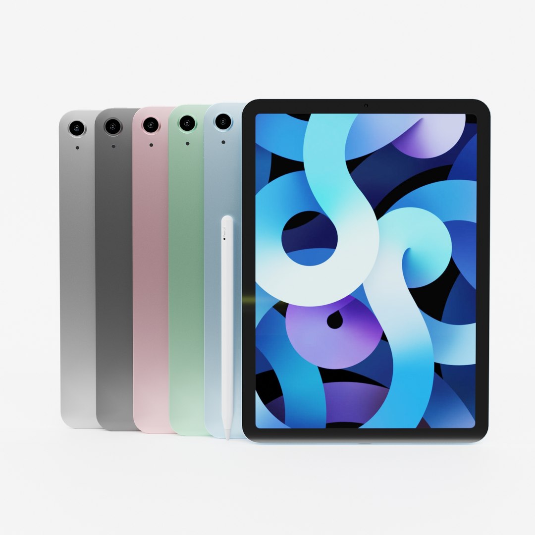3D apple ipad air - https://p.turbosquid.com/ts-thumb/6H/7tBSti/DD924CaE/11/jpg/1600744532/1920x1080/fit_q87/5589654707240216b3034fe6e13578d141aeff80/11.jpg