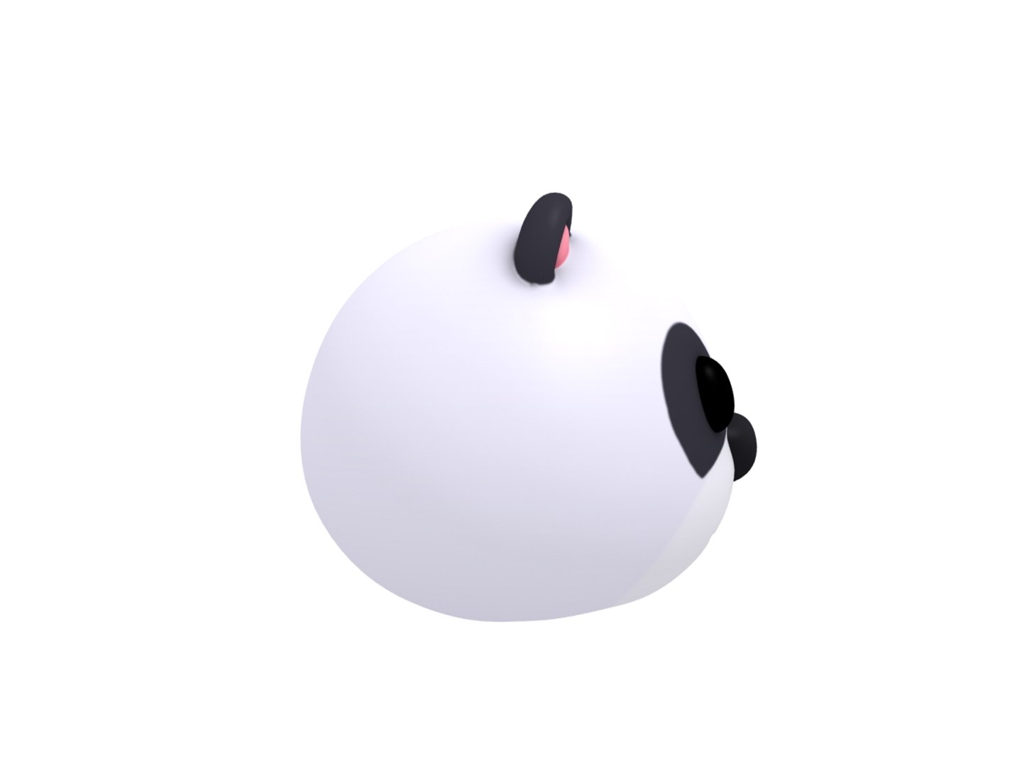 Panda head cartoon 3D model - TurboSquid 1373929