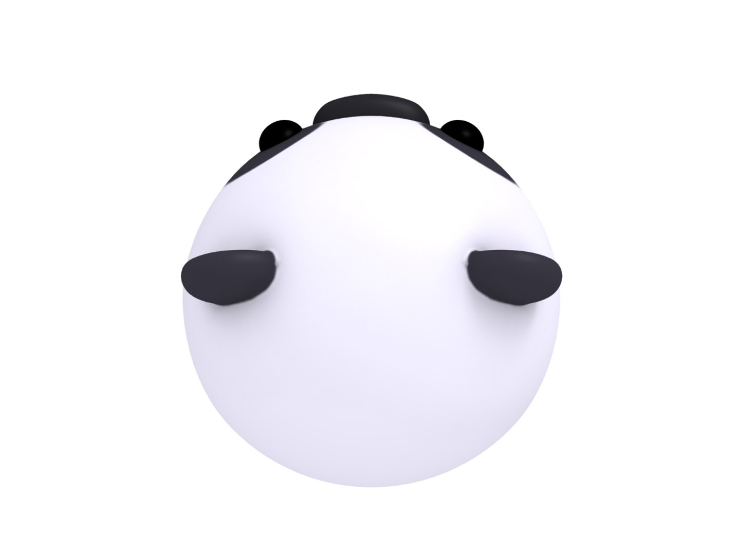 Panda head cartoon 3D model - TurboSquid 1373929