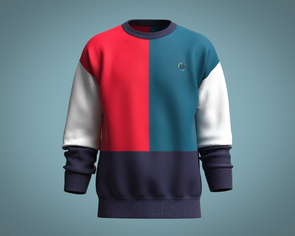 Multi Color Sweatshirt 3D model - TurboSquid 2028811