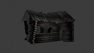 Ruined Hut 3D model