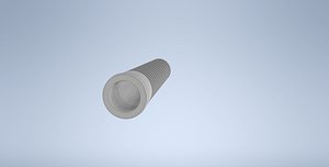 disposable threaded hookah mouthpiece 3D
