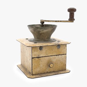 vintage coffee grinder 3D