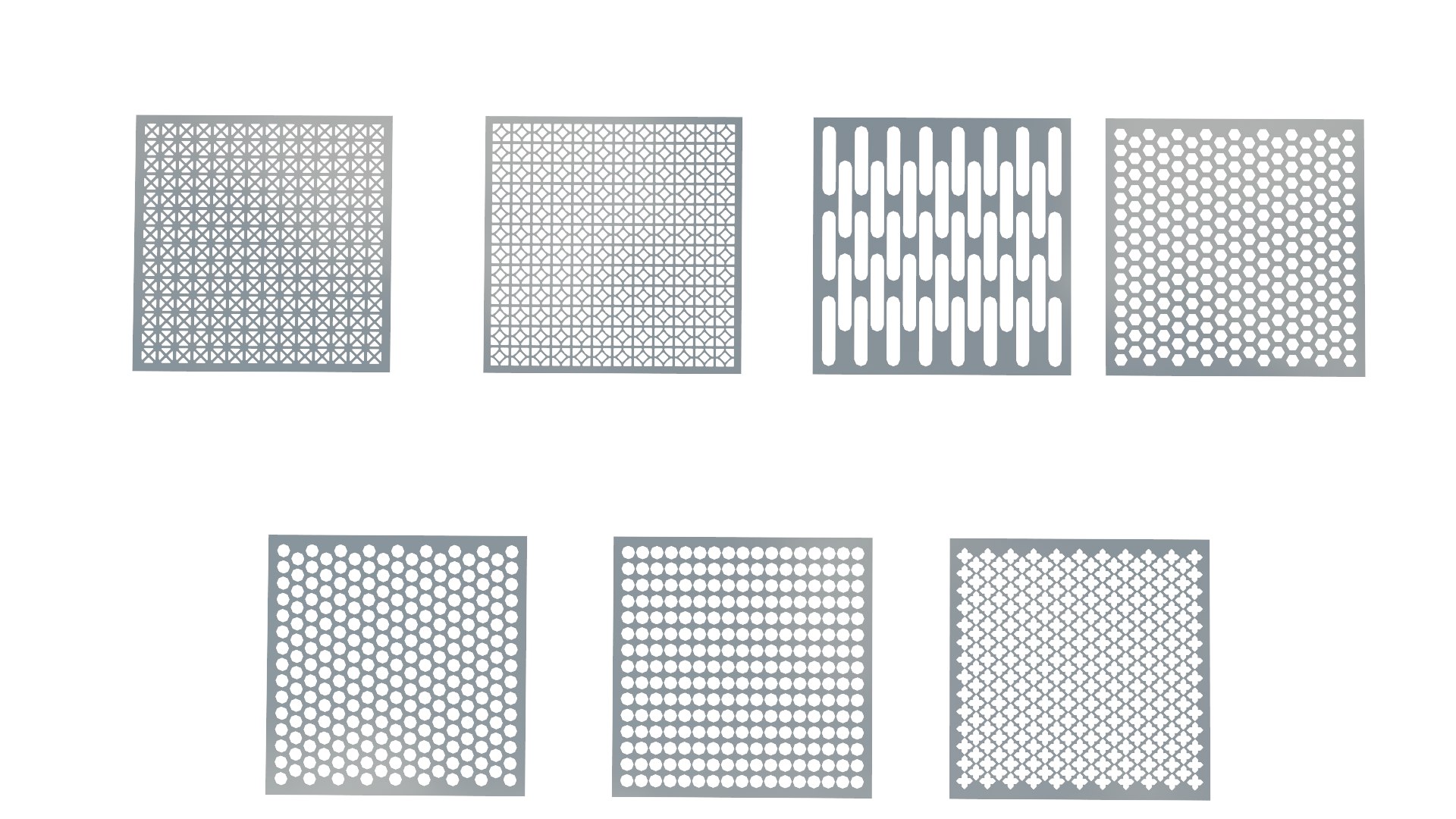 Metal Grills Grid 3D Model - TurboSquid 2205713