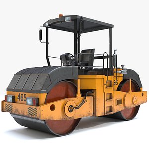 3D Road Roller model