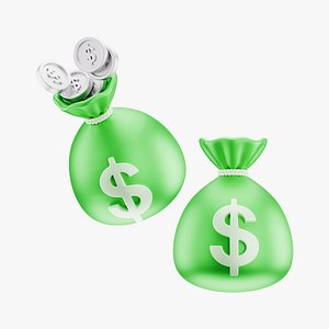Coin Dollar Money Bag Coins Icon