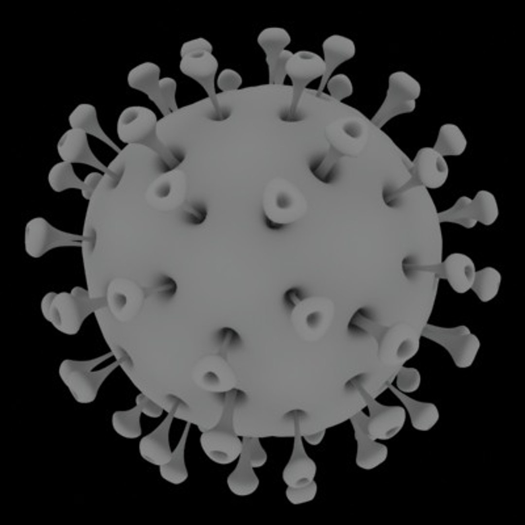 Hiv Aids Virus Cell 3d Model