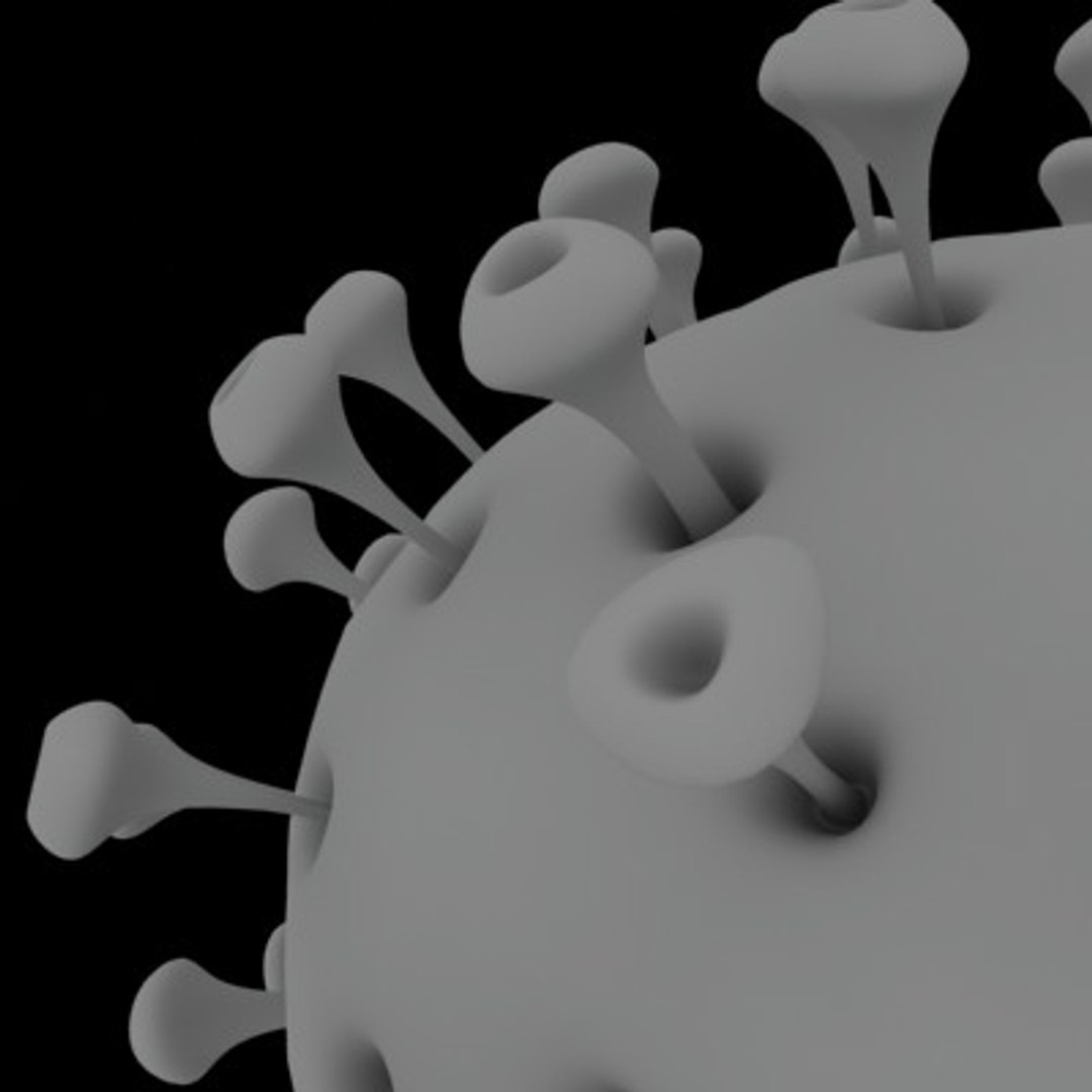 Hiv Aids Virus Cell 3d Model