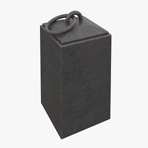 Metal Hitching Post 3D model