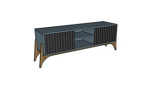 Modern Rack with Doors - type I 3D model