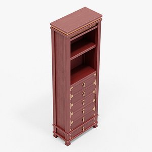 3D model Chinese Trade Furniture Kit - 10 BookCase H