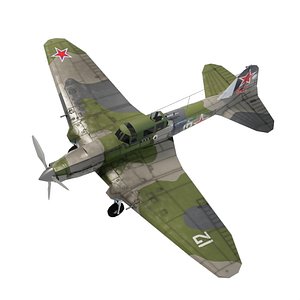 IL-2 Sturmovik WW2 attack plane 3D model