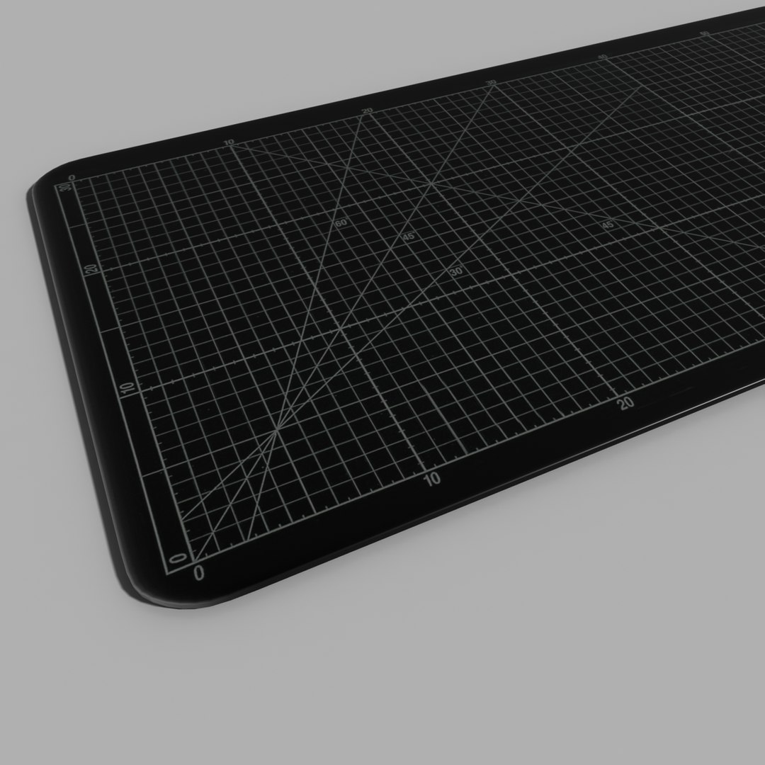 Black Cutting Mat Obj