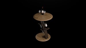 3D model Wine table