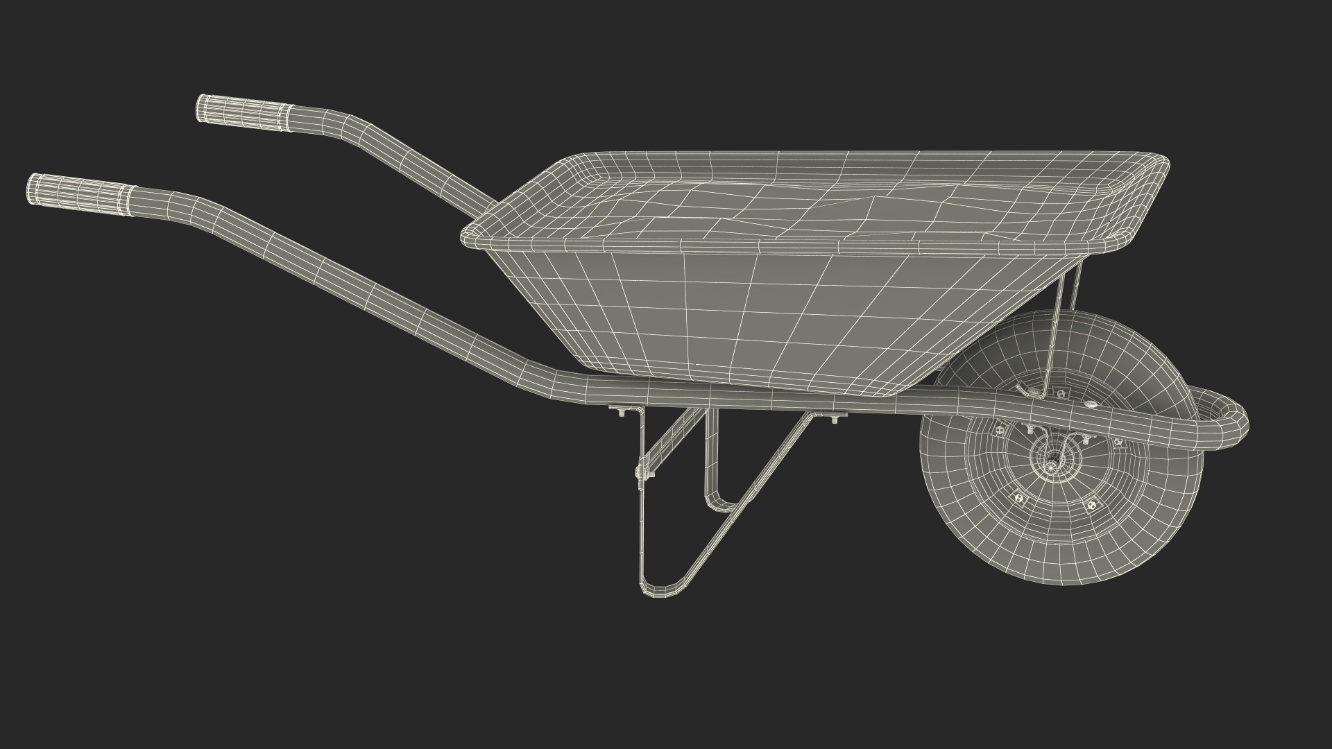 3D Construction Wheelbarrow Full of Cement Blue - TurboSquid 2169044