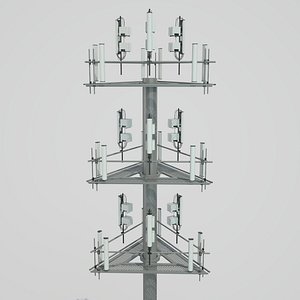 3D cellular tower site model