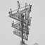 3D cellular tower site model