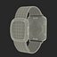 Apple Watch 38mm Gold Case with Midnight Blue Modern Buckle 2 3D Model