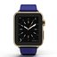 Apple Watch 38mm Gold Case with Midnight Blue Modern Buckle 2 3D Model