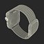 Apple Watch 38mm Gold Case with Midnight Blue Modern Buckle 2 3D Model