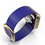 Apple Watch 38mm Gold Case with Midnight Blue Modern Buckle 2 3D Model