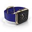 Apple Watch 38mm Gold Case with Midnight Blue Modern Buckle 2 3D Model