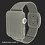 Apple Watch 38mm Gold Case with Midnight Blue Modern Buckle 2 3D Model