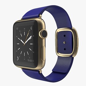 apple watch 38mm gold 3d max