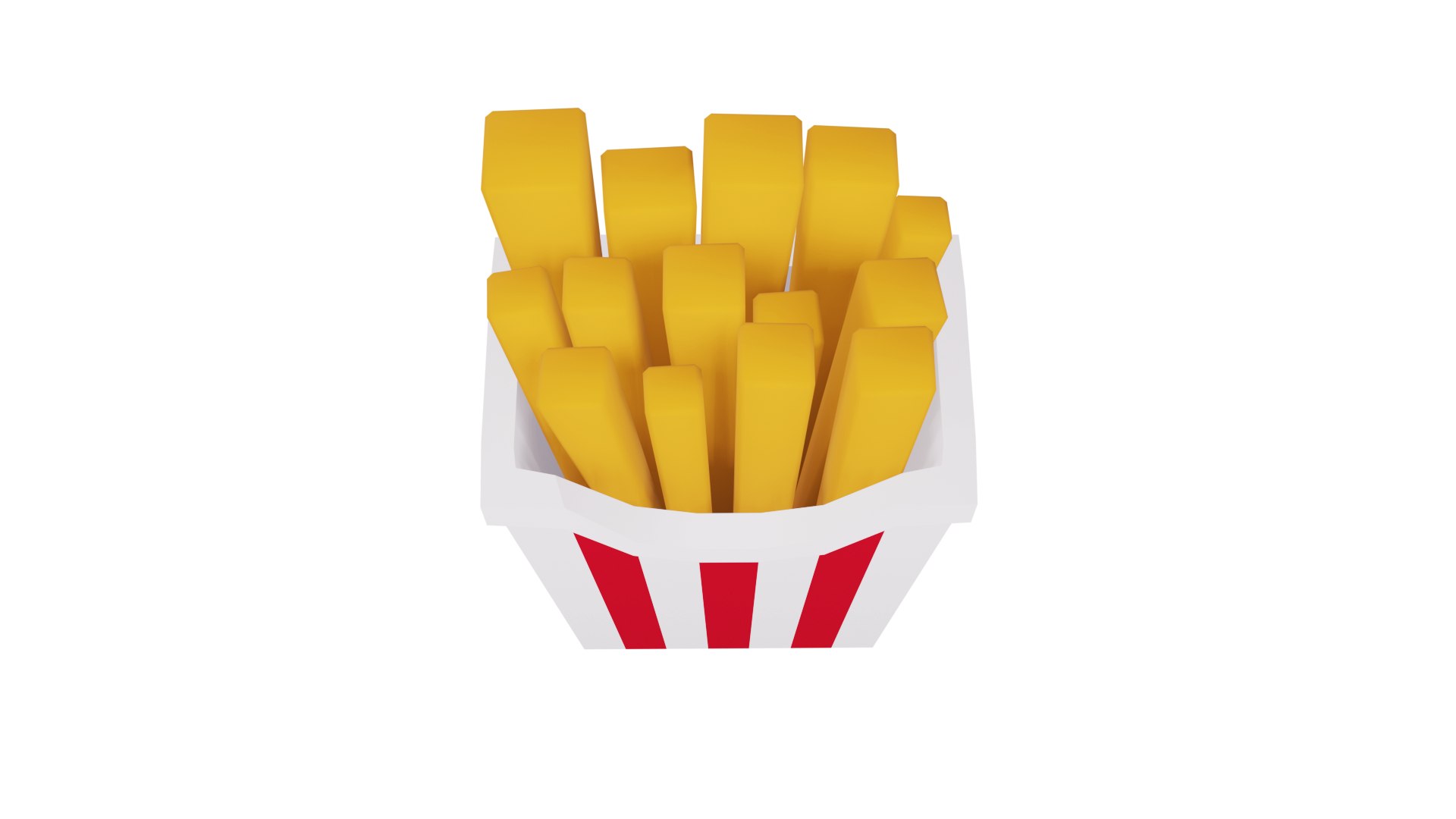 3D Low Poly Fries - TurboSquid 1893246