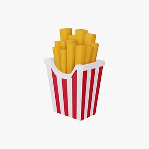 3D Low Poly Fries
