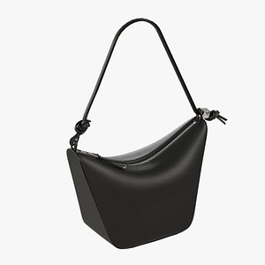 3D LOEWE Hammock Hobo bag Black model