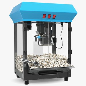 3D model popcorn popper machine generic