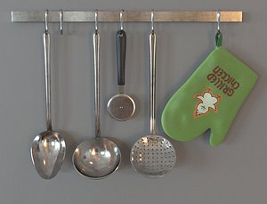 Ladles hanging up