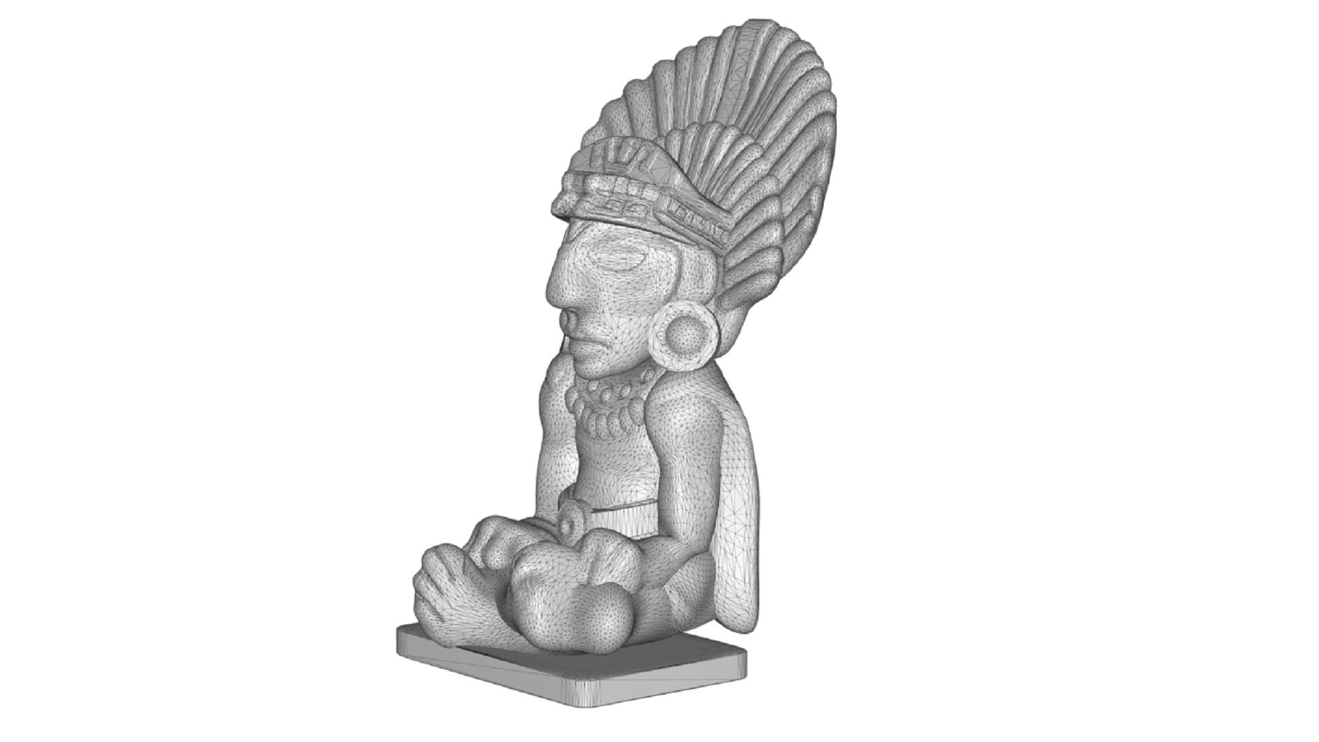 Mayan Statue 3D model TurboSquid 2016462