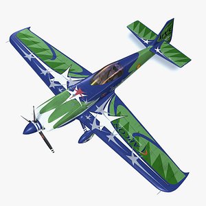 3d model of mxs-r acrobatic aircraft mxs